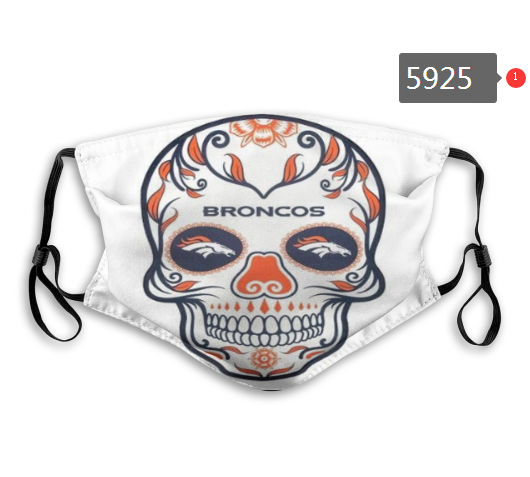 2020 NFL Denver Broncos #3 Dust mask with filter